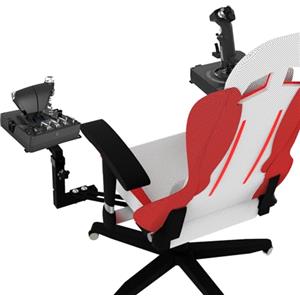 EG STARTS 2 Set Simulatore di Volo Joystick Sedia Supporti Gioco Hotas Joystick Mount Per Logitech X52 X56 Rhino e Thrustmaster T. Flight Hotas T.16000M FCS TCA Ufficiale Pack Airbus Edition Staffa del sedile