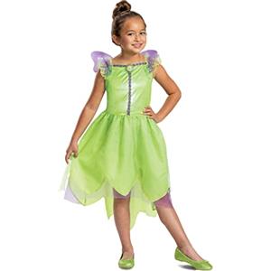 Disguise Costume Trilly Classico Bambina, Verde Vestito Carnevale Bambina Trilly, Staccabile Ali Trilly, Costumi Di Carnevale Per Bambini Taglia XS