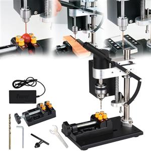Aisny Trapano A Colonna, 250W Mini Trapano Banco Supporto Per Trapano Mandrino Trapano Velocità Regolabile 7 Velocità Con Una Portata 0,3-4MM Regolazione In Altezza 50MM Per Metallo Legno Acrilico Alluminio