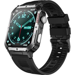 Trevi T-FIT 500 S Smartwatch con Display AMOLED 2.06" Always On Full Touch, Chiamate Wireless, Monitoraggio Sonno, Passi, Frequenza Cardiaca, Fitness Tracker, Waterproof, Silver