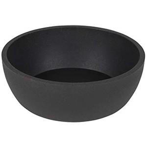 District 70 - Ciotola per cani in bambù - Grigio scuro - Small: 14 x 14 x 5, 2 cm (570 ml), Small (570 ML)