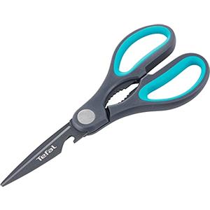 Tefal K12241 - Forbici da cucina fresche, 3 in 1, lame in acciaio inox + rivestimento antiaderente rinforzato in titanio, manico ergonomico, apribottiglie incluso, schiaccianoci incluso, lavastoviglie