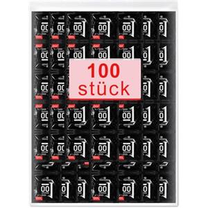 Luyuttn Preservativi Confezione Da 100 Pezzi - Preservativi Per Uomo-Sensazione Naturale-Preservativi Extra Sottili Per Sensazioni Intense Durante I Rapporti Sessuali-Larghezza 53 mm-Preservativi Per Uomo