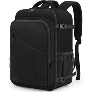VSNOON Zaino Ryanair 40x30x20, 25L Bagaglio a Mano Aereo Zaino da Viaggio | Impermeabile Zaino per Donna Uomo per laptop da 15 pollici Travel Bag Compatto Leggero per Ryanair, Wizz Air, Easyjet, Nero