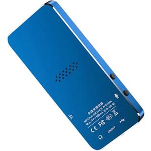 Walmeck Lettore MP3 Lettore Digitale Portatile con Altoparlante per lo Sport Suono Chiaro Lettore di Registrazione Radio FM per Viaggi in Lega 16G (4G)