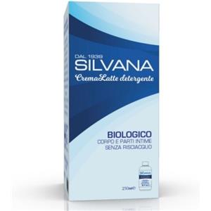 Laboratorio Silvana Crema Latte Biologica 250ml - Detergente per Corpo e Parti Intime