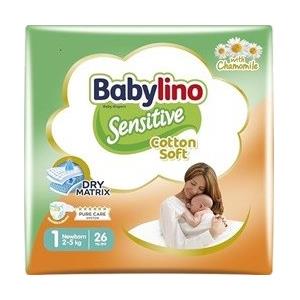 Babylino Sensitive Pannolini Sensitive Taglia 1 Newborn 26 pannolini