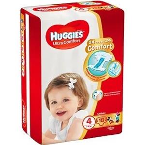 Huggies Ultra Comfort Pannolino Base Taglia 4 18 Pezzi 7-18kg
