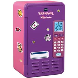 VTech KidiSecrets Magic Locker Rosa, Cassaforte Interattiva con Codice Segreto, Inclusi 3 Giochi Educativi, Sticker per Personalizzare il Locker, Lingua Italiana, Batterie Incluse, 6-12 Anni
