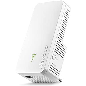 devolo WiFi 6 Repeater 3000, Ripetitore WiFi -fino a 3.000 Mbit/s, Mesh WiFi 6, Amplificatore WiFi, 1x LAN Gigabit, WiFi extender, Access Point WiFi, bianco