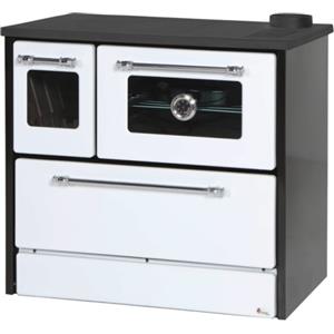 Your Self Srl Cucina A Legna Stufa 9 Kw Bianca Beatrice Glass L87xP51xH79 Ecodesign 4 Stelle