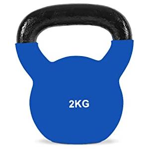 FFitness Kettlebell da 2 Kg Ideali per Esercizi di Functional Fitness Crossfit Allenamento Muscolare Base in Neoprene