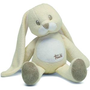 Trudi Coniglio Cremino Avorio - Peluche Baby 12x9x30cm, Regalo Nascita 0 Mesi