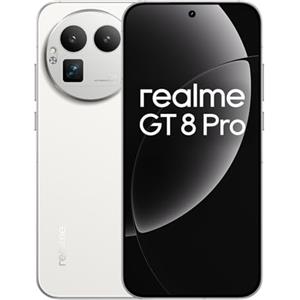realme GT 8 Pro Smartphone 12GB+256GB, Sistema della fotocamera RICOH GR, Nitidezza ultra da 200 MP Fotocamera del telefono, Snapdragon 8 Elite Gen 5, Batteria da 7.000 mAh, Bianco(con adattatore)