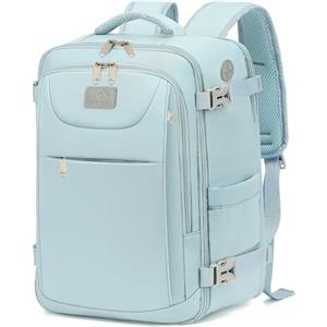 LYNXCHER Zaino da Viaggio Easyjet 45x36x20-Zaino da Viaggio Aereo-Bagaglio a Mano-Borsa da Cabina Zaino 30L per Uomo e Donna da Scuola Lavoro,15.6 Pollici Porta PC Blu Chiaro