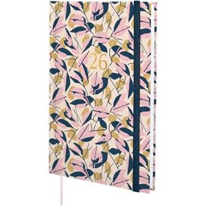 Finocam - Agenda 2026 Settimana Layout Verticale | Gennaio - Dicembre 12 mesi | Agenda Annuale 2026 | Copertina Rigida Imbottita Berlin - Foglie - Internazionale, Settimanale Verticale