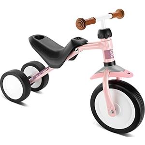 PUKY PUKYMOTO Rosa | 2in1: Bicicletta senza pedali e cavalcabile | Veicolo da 1,5 anni | Giocattolo senza pedali | Monopattino bambino con limitazione di sterzata e ruote FLOAT per interni/esterni