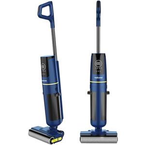 Vakume Lavapavimenti Senza Filo 3-in-1 VK9000 - Lavasciuga pavimenti - Autonomia 45 Min - Doppio Serbato d'Acqua 580ml/520ml - Filtro Triplo, Autopulizia, Display LCD e Assistente Vocale