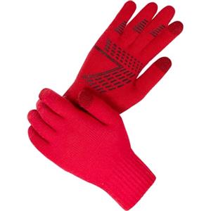 QICEDER Guanti invernali uomo donna - guanti touch screen - computer smartphone table lavoro invernali termici flessibili - caldi morbidi sportivi bici corsa antiscivolo ciclismo (rosso, M)