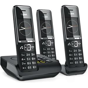 Gigaset COMFORT 550A - Analoges Telefon - Kabelloses Mobilteil - Freisprecheinrichtung - 200 Eintragungen - Anrufer-Identifikation - Schwarz (L36852-H3021-B114)