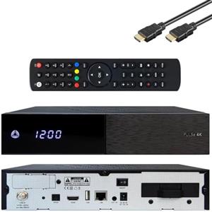AB Cryptobox AB-COM Pulse Ricevitore Satellitare 4K UHD con Tuner Sat compatibile DVB-S2x, supporta software Enigma2 OpenATV, uscita HDMI