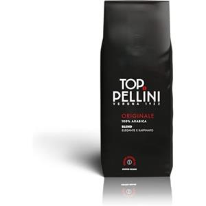 Pellini Caffè in Chicchi Top, Miscela 100% Arabica, Caffè in Grani con Aromi Profumati e Raffinati e Sentori di Liquirizia e Cacao, 500g