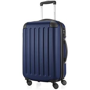 HAUPTSTADTKOFFER - Spree - Bagaglio a mano Valigia Trolley da Cabina rigido TSA ABS 4 ruote, 55 cm, 42 litres, Blu Scuro