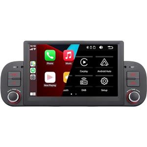 YZKONG Auto Radio per FIAT Panda 2013-2020 Wireless Radio Apple CarPlay Android Auto Bluetooth HD Touchscreen Autoradio con AM FM RDS BT Mirror Link SWC