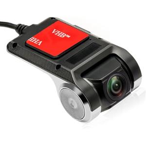 Hikity Dash Cam Auto, Hikity HD USB per Autoradio Android Impermeabile Mini DVR Video Recorder Telecamera anteriore da Cruscotto 170 ° Grandangolo Visione Notturna