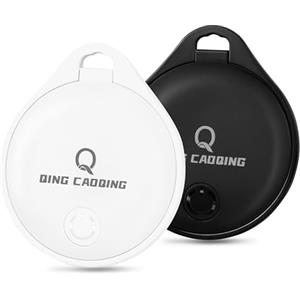 QING CAOQING Air Localizzatore Tag Dov'è App(solo iOS）, Air Tracker Finder Tag per Portafogli, Chiavi, Zaini, Bagagli, Batteria Sostituibile 2 Pezzo