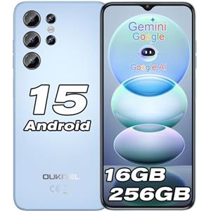 OUKITEL C1 Pro Smartphone Android 15, 16GB+256GB/1TB Telefono Cellulare, 5150mAh Telefoni Offerta, 6.52" HD+ Display, 13MP+5MP Fotocamera Cellulari, Dual SIM 3 Slot/Octa Core/Fingerprint/3.5mm Jack