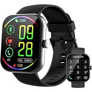 Matast Smartwatch Uomo Donna, 1.96" Orologio Smartwatch con Effettua/Risposta Chiamate, 110+ Sportive Fitness Tracker con Cardiofrequenzimetro Sonno Contapassi, Impermeabil IP68 Smart Watch per Android /iOS