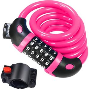 REHKITTZ Lucchetto per Bicicletta Lucchetto Bici Catena Bici 120cm/12mm Antifurto Combinazione Catena per Bicicletta MTB Monopattino Elettrico