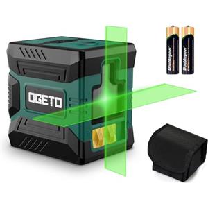 Ogeto Livella Laser Autolivellante, OGETO LLG1 Verde Livella Laser a Linea IP54 con Modalità Manuale/Autolivellante Livella Laser Orizzontale e Verticale,±4° Livellamento Automatico