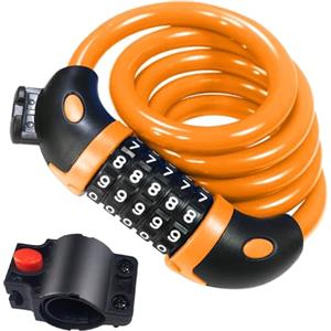 REHKITTZ Lucchetto per Bicicletta Lucchetto Bici Catena Bici 120cm/12mm Antifurto Combinazione Catena per Bicicletta MTB Monopattino Elettrico