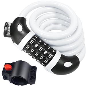 REHKITTZ Lucchetto per Bicicletta Lucchetto Bici Catena Bici 120cm/12mm Antifurto Combinazione Catena per Bicicletta MTB Monopattino Elettrico