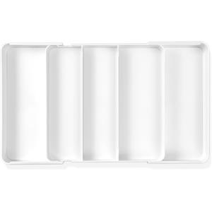 WUFANC Portaposate Da Cassetto, Espandibile Porta Posate Cucina Cassetto, Profondità 27 cm, Estensibile fino a 45,5 cm. Organizer Cassetti Cucina Di Dimensioni Regolabili, Forchette e Coltelli