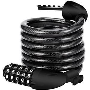 REHKITTZ Lucchetto per Bicicletta Lucchetto Bici Catena Bici 120cm/12mm Antifurto Combinazione Catena per Bicicletta MTB Monopattino Elettrico