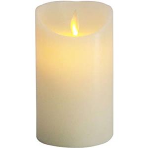 Furein - Candele a LED in cera naturale, con fiamma a LED, per decorare la casa, il ristorante, il luogo di lavoro, l'ufficio per un'atmosfera romantica, senza fiamma , sicura 15x7cm