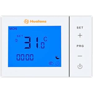 HUALANS Termostato Ambiente Intelligente WiFi per Caldaia a Gas (100-240V) Controllo da App e Assistente Vocale, Programmazione Settimanale, Schermo Touch LCD Retroilluminato, Comfort Domestico Smart
