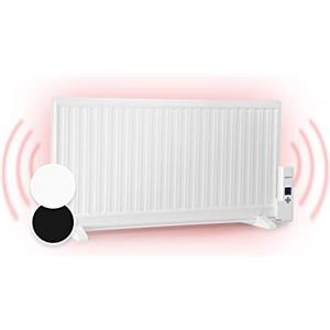 oneConcept Stufa Elettrica Basso Consumo, Termosifone Elettrico Silenzioso da 1000W da Muro, Radiatore ad Olio Indipendente e Portatile Smart, Termosifone ad Olio con Touch Control e Termostato