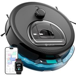 LEFANT M330Pro Robot Aspirapolvere Lavapavimenti con Mappatura, Navigazione dToF, Evitamento Ostacoli PSD, 5000Pa Aspirazione Potente, Pulizia programmata, 150min, Alexa/APP/WiFi, Zona Vietata, Nero