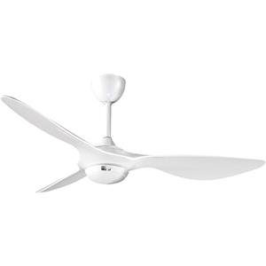 reiga 132cm Ventilatore da Soffitto Bianco Brillante con Luce LED Dimmerabile, Telecomando, Modalità Inversione, 6 Velocità, Per Camera da Letto, Soggiorno, Cucina, Ufficio