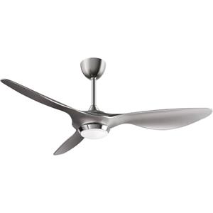 reiga Ventilatori da Soffitto con Lampada Silenzioso con luce LED, 132cm, Reversibile, 3CCT, 6 Velocità, Timer, Moderne Argento