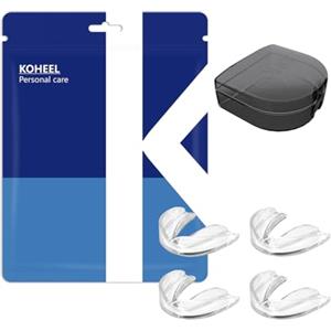 KOHEEL MG Bite Modellabile per Digrignamento e Serramento Denti - Bite Notturno Adattabile, Protezione Dentale contro il Bruxismo, Confezione da 4 Pezzi (4 piccole)