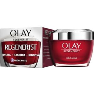 Olay Regenerist Crema Viso Notte. Crema Idratante Attiva Antirughe e Rassodante per la Cura della Pelle con Niacinamide e Peptidi Anti-Età. Rassoda, Rigenera e Idrata. Senza Profumo. 50 ml