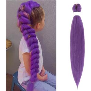 jooceebaby Extension Per Treccine Africane Capelli Trecce Viola Braids Extension 28 Pollici 1pack Extension Per Treccine Africane Extensions (26 Pollice, Viola Lavanda)