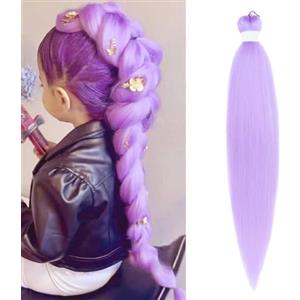 jooceebaby Extension Per Treccine Africane Capelli Trecce Viola Braids Extension 26 Pollici 1pack Extension Per Treccine Africane Extensions (26 Pollice, Viola Chiaro)