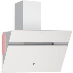 Klarstein Alina - Cappa da Cucina, 60cm, 600 m³/ora, Classe A, LED, Silenziosa: 68 dB, Scarico & Ricircolo, Controllo Smart, Bianca