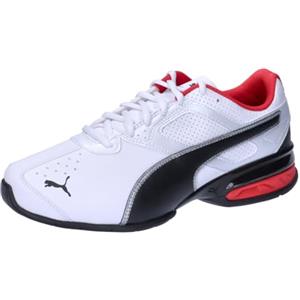 PUMA Men Tazon 6 FM Road Running Shoes, Puma White-Puma Black-Puma Silver, 42 EU